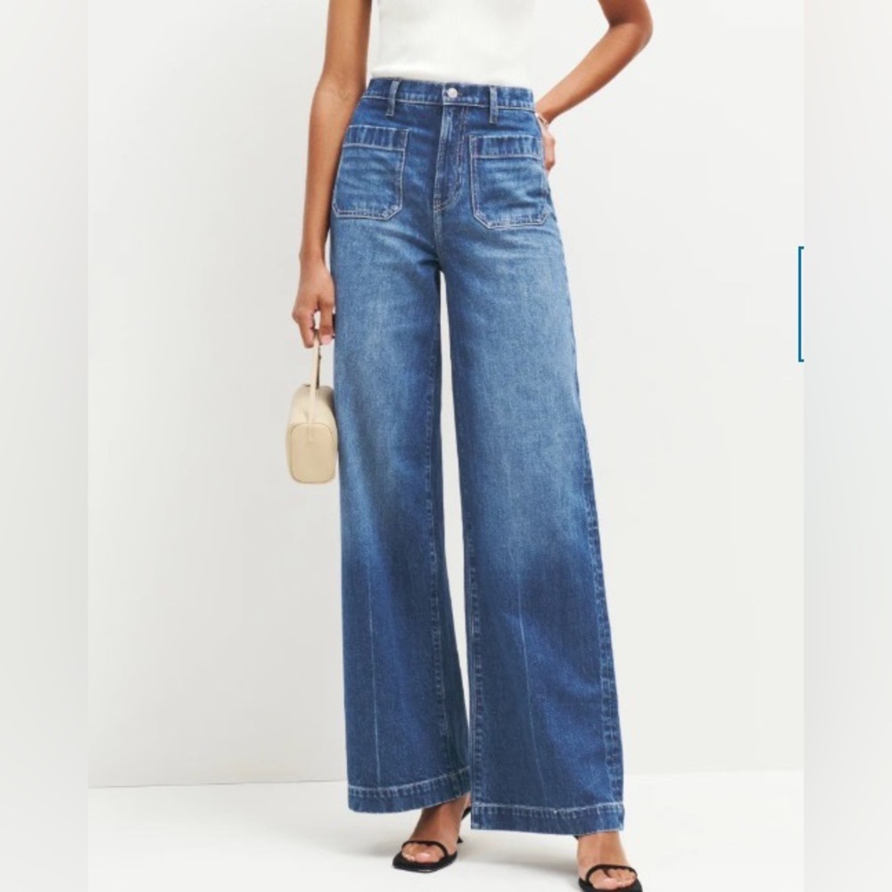 Reformation Janae Ultra High Rise Wide Leg Jeans